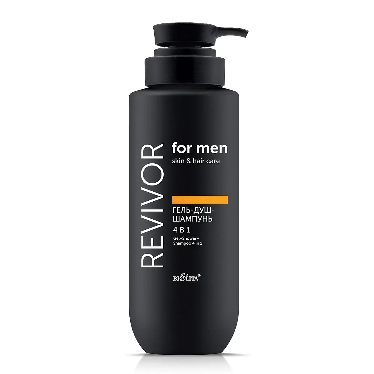 Гель-душ-шампунь 4 в 1 Revivor for Men 400 мл Белита 4 в 1 для тела волос лица и бороды 400 мл