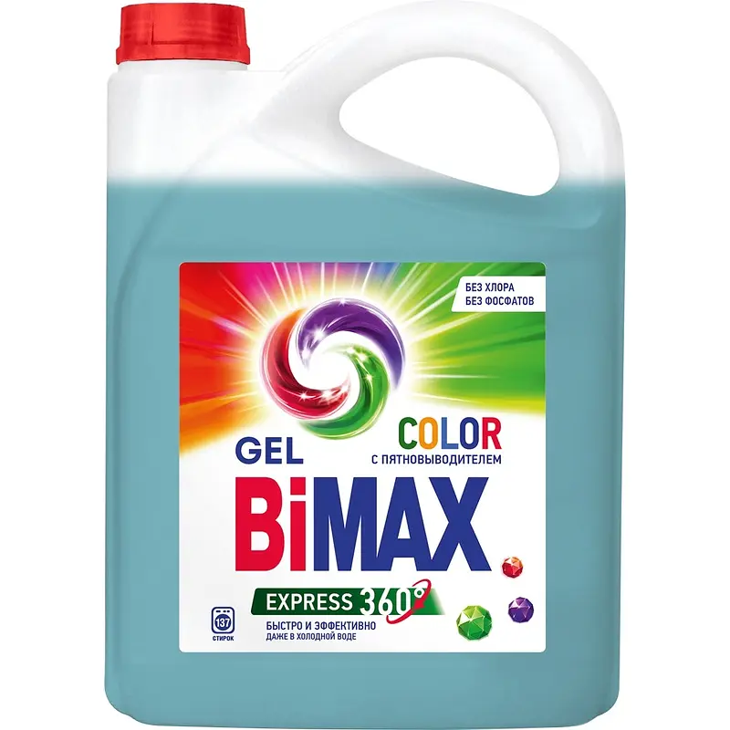 Гель для стирки BiMax Color голубой Нэфис Косметикс для цветных тканей 1 л