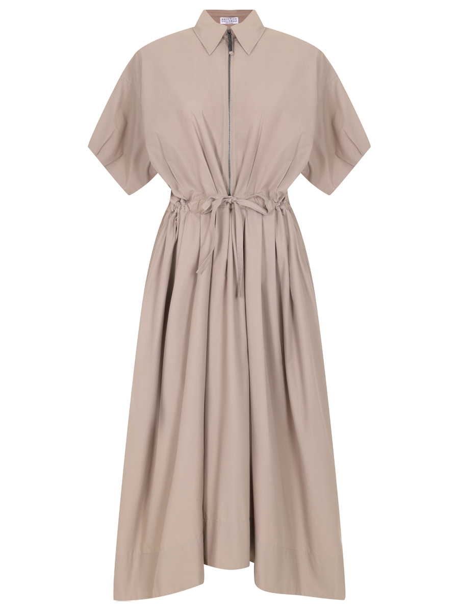 Платье однотонное BRUNELLO CUCINELLI ML183A5055 C8695