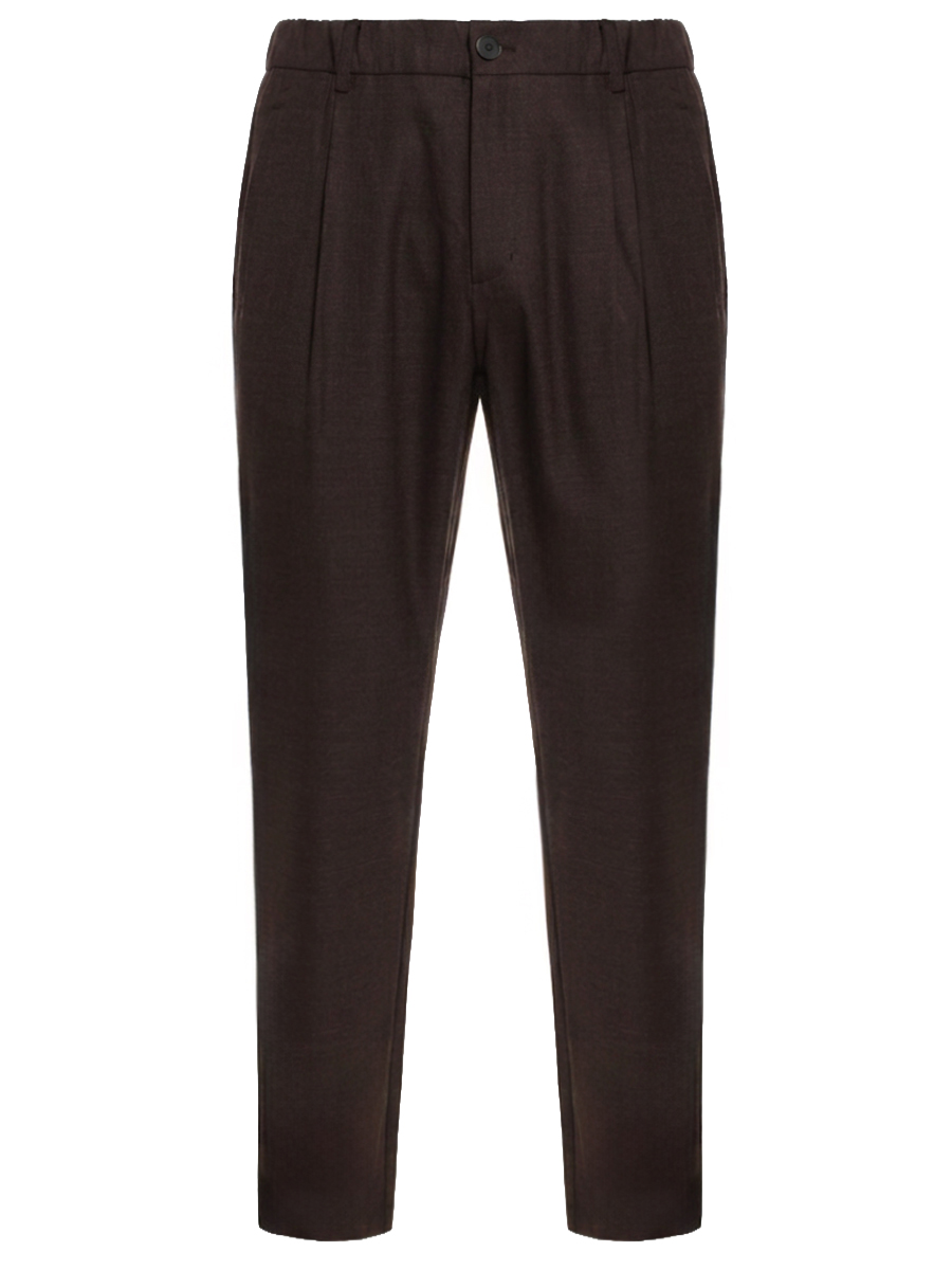 Брюки из шерсти и вискозы HERNO PT000215U 33453 8800