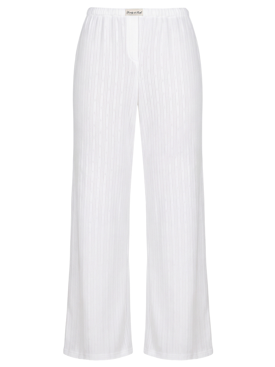 Брюки хлопковые SPORTY & RICH PA06876326WH