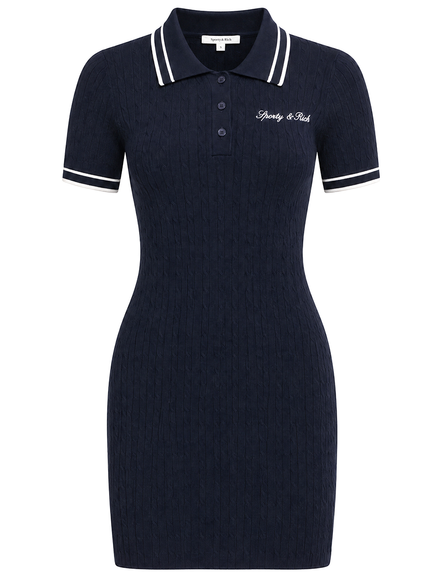 Платье из вискозы SPORTY & RICH DR01175326BL106