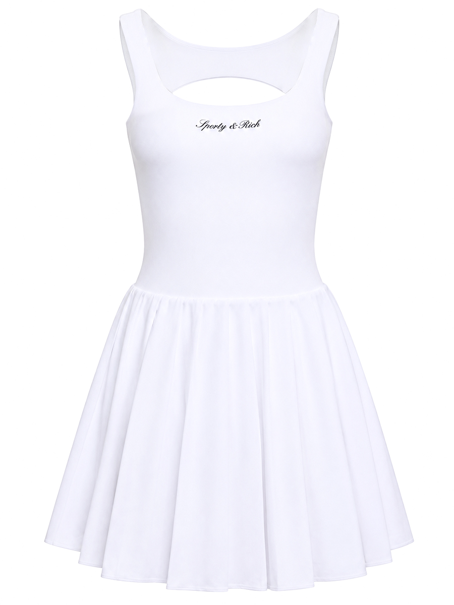 Платье однотонное SPORTY & RICH DR00975326WH01