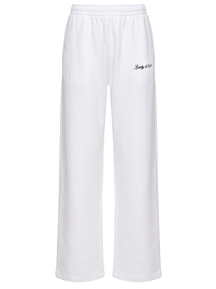 Брюки хлопковые SPORTY & RICH PA071712326WH01