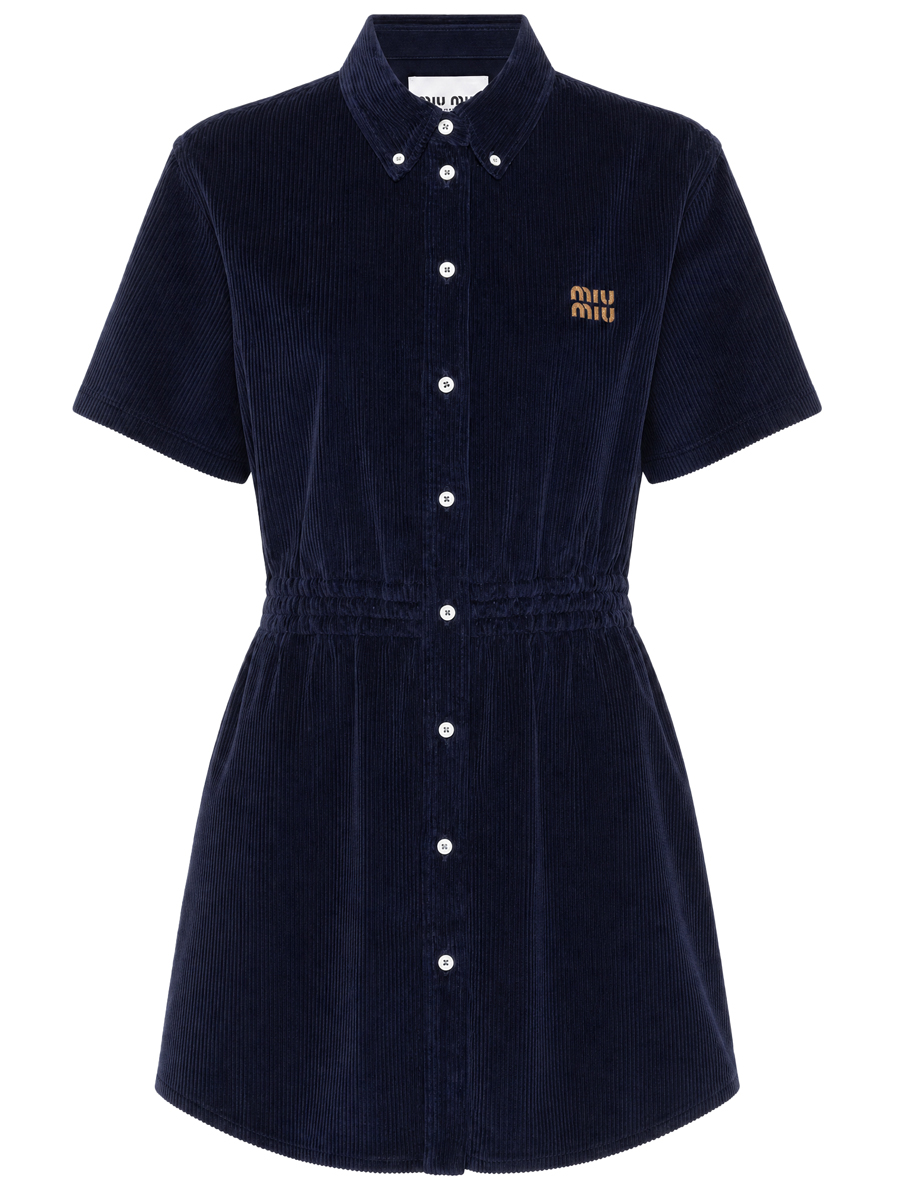 Платье вельветовое MIU MIU MF613318SZF0008