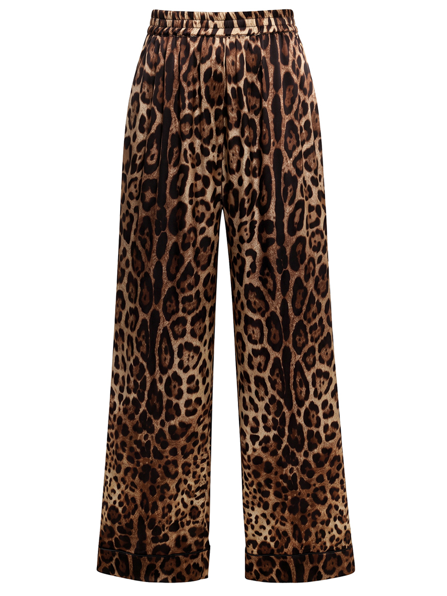 Брюки шелковые DOLCE & GABBANA FTAMPT FSAXY HY13M