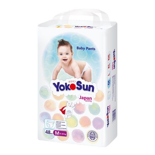 Подгузники-трусики YokoSun р M (6-10 кг), 48 шт Чжэцзян Юникволити Норсинг Продакс Технолоджи Лимитед