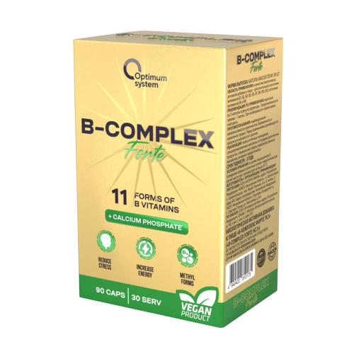 B-комплекс Форте Optimum System, 90 шт, капсулы Натури Фарм ООО