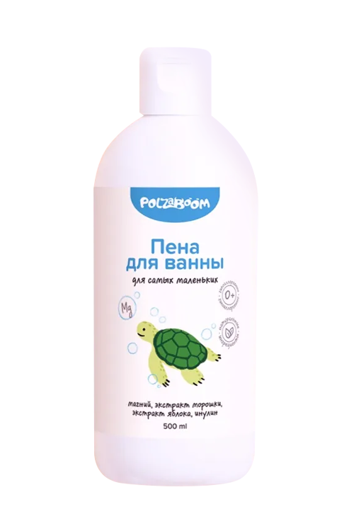 Пена PolzaBoom д/ванны яблоко детская (с 0 мес), 500 мл Эвейк групп ООО