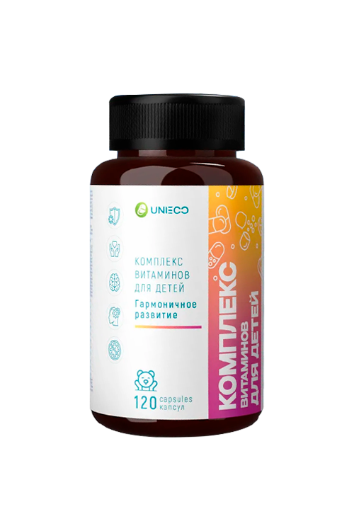 Комплекс витаминов Unieco для детей, 120 шт, капсулы Юниэко ООО