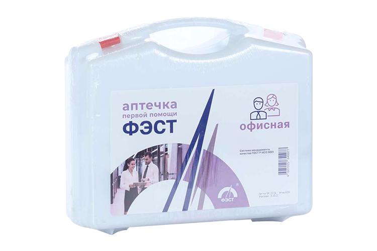 Аптечка Фэст первой помощи Офисная, футляр пластмасс Предприятие ФЭСТ