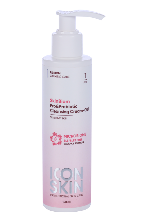 Крем-гель ICON SKIN Skinbiom очищ c про/пребиотиками д/умывания, 150 мл Эстилаб Рус ООО