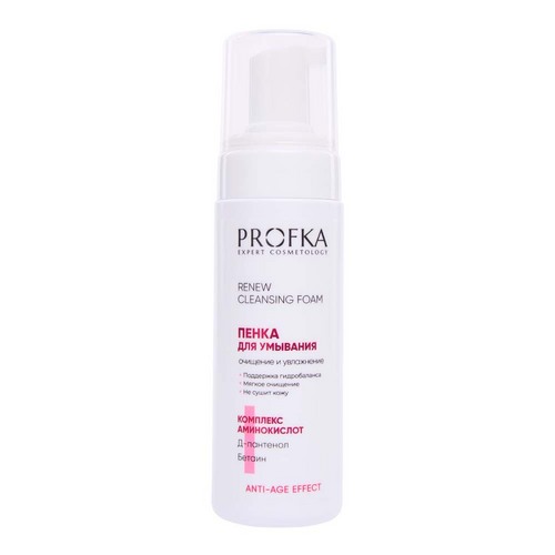Пенка PROFKA Renew Cleansing Foam с аминокислотами и Д-пантенолом д/умывания, 160 мл Лаборатория Эксперт ООО