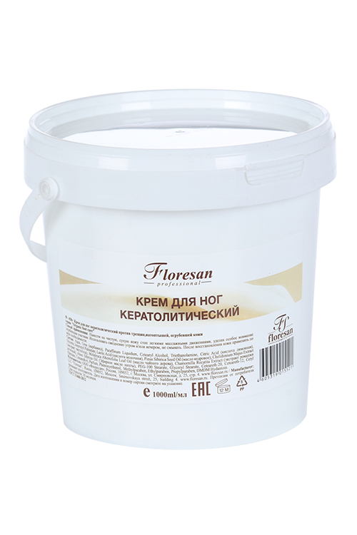 Крем Floresan Organic foot care д/ног п/трещин кератолитический, 1 л Флоресан ООО