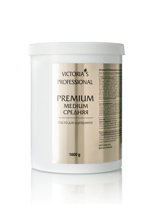 Паста Victorias Professional Premium д/шугаринга средняя, 1 600 г Производственная лаборатория средств для шугаринга ООО/Мирошниченко В.А ИП