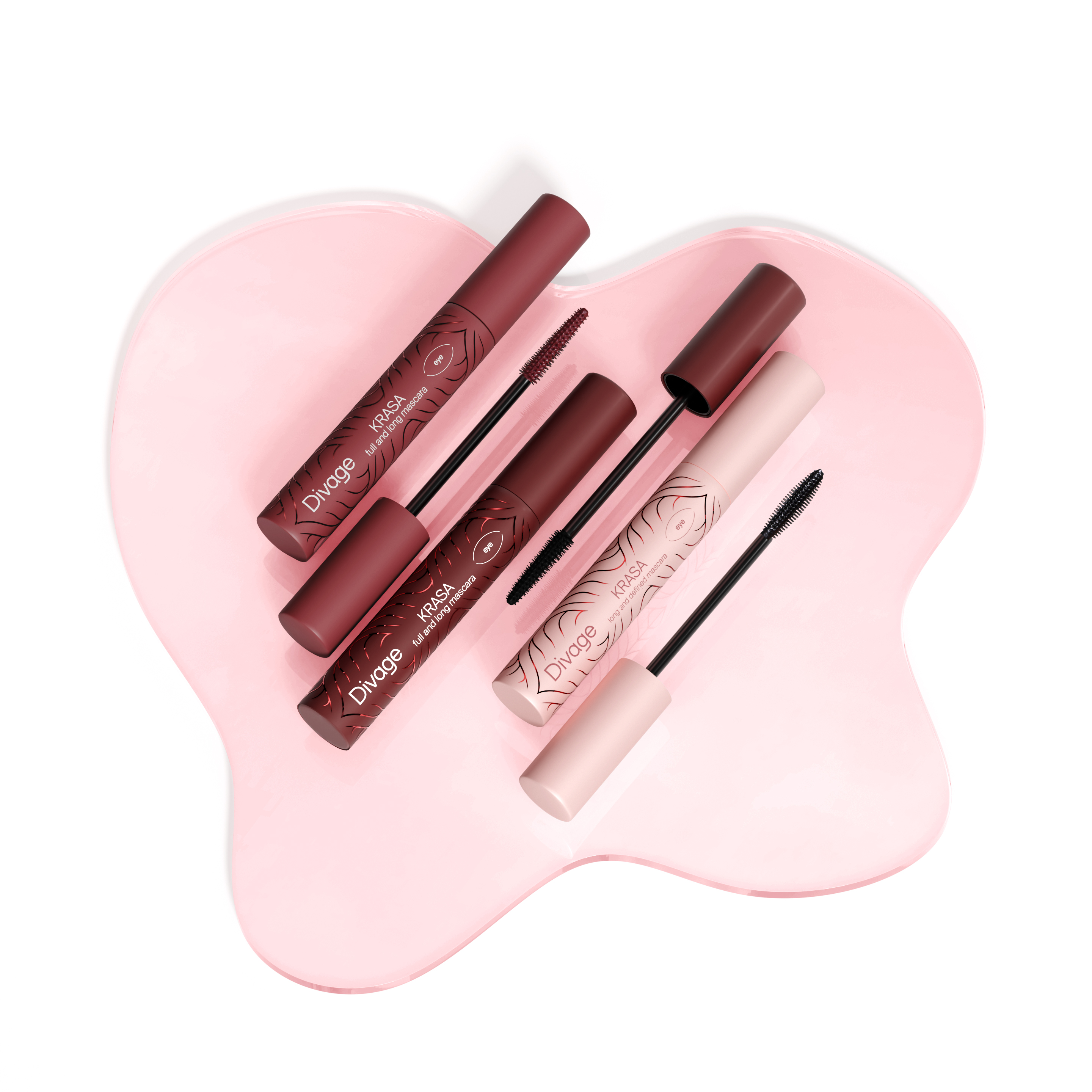 Divage Тушь Для Ресниц Объемная Krasa Full And Long Mascara Ж Товар Тон 01 черный Гамма Косметик ООО