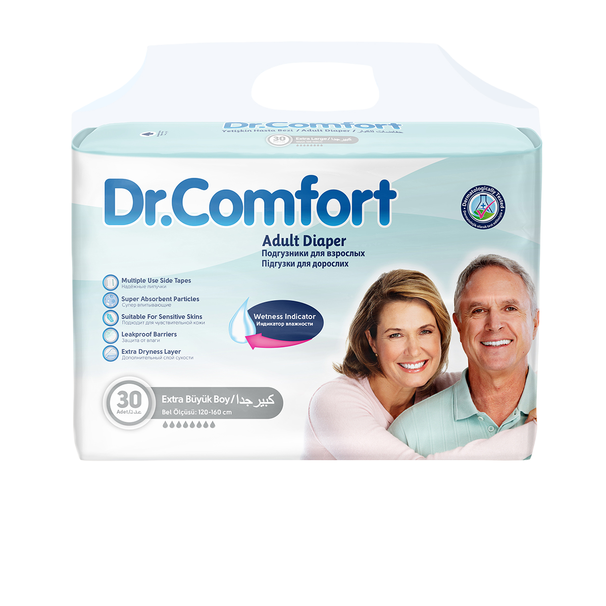 Подгузники для взрослых Dr.Comfort, размер XL, 30 штук SEVINCLER SAGLIK URUNLERI SAN. VE TIC. A.S