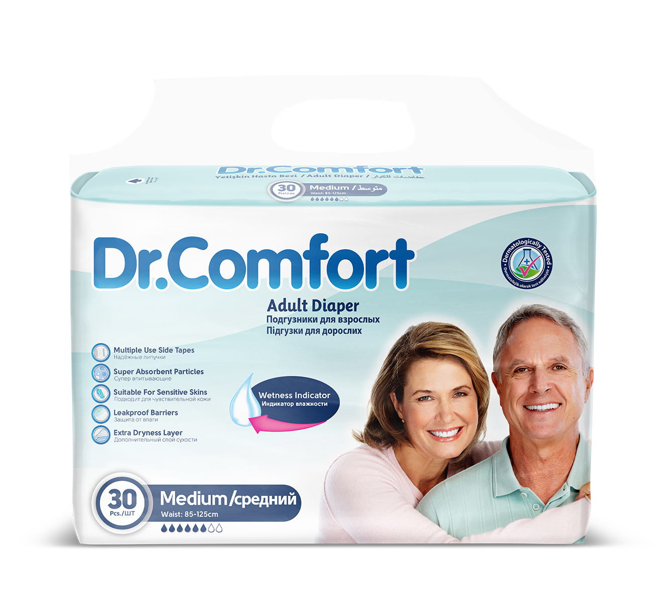 Подгузники для взрослых Dr.Comfort, размер M, 30 штук SEVINCLER SAGLIK URUNLERI SAN. VE TIC. A.S
