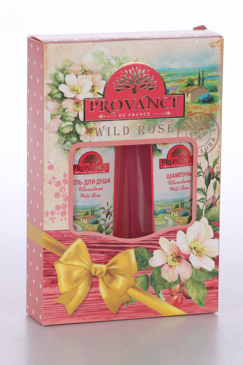 Подарочный набор PROVANCE WILD ROSE "ПРОВАНС ШИПОВНИК" жен гель д/душа 260 мл + ШАМПУНЬ, 260 мл Дельта Парфюм ООО