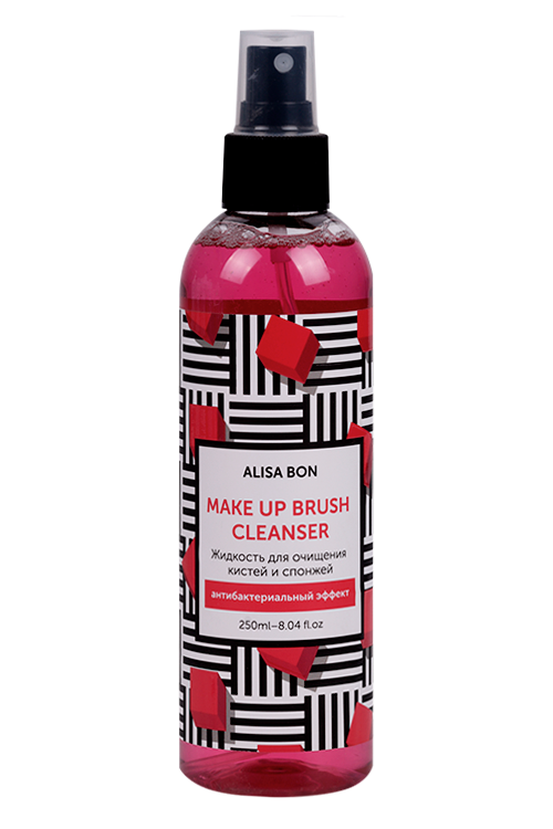 Жидкость Alisa Bon Make Up Brush Cleanser д/очищения кистей/спонжей розовый 250 мл Бьюти Проф ООО