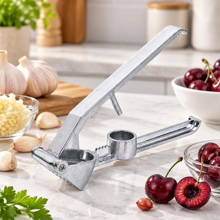 LsCook Stainless Steel Manual Garlic Masher Garlic Presser, Model:No.3 Garlic Press