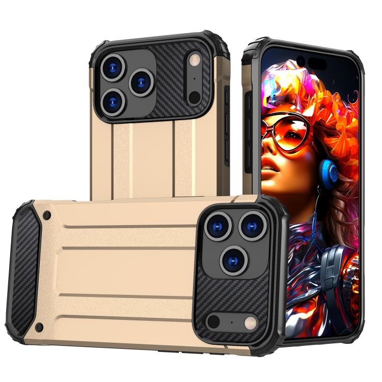 For iPhone 17 Pro Magic Armor TPU Phone Case(Gold) SUNSKY