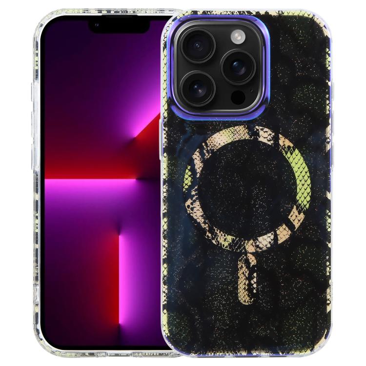 For iPhone 13 Pro IMD Blue Light Jungle Series Magnetic Phone Case(Shadow Phantom) SUNSKY