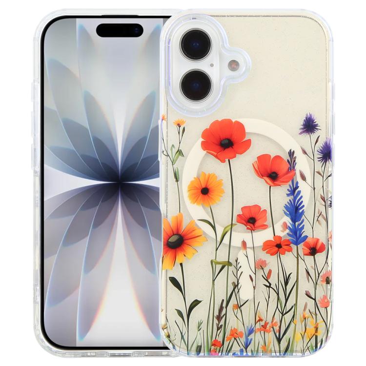 For iPhone 17 IMD Blue Light Jungle Series Magnetic Phone Case(Wind Chimes) SUNSKY