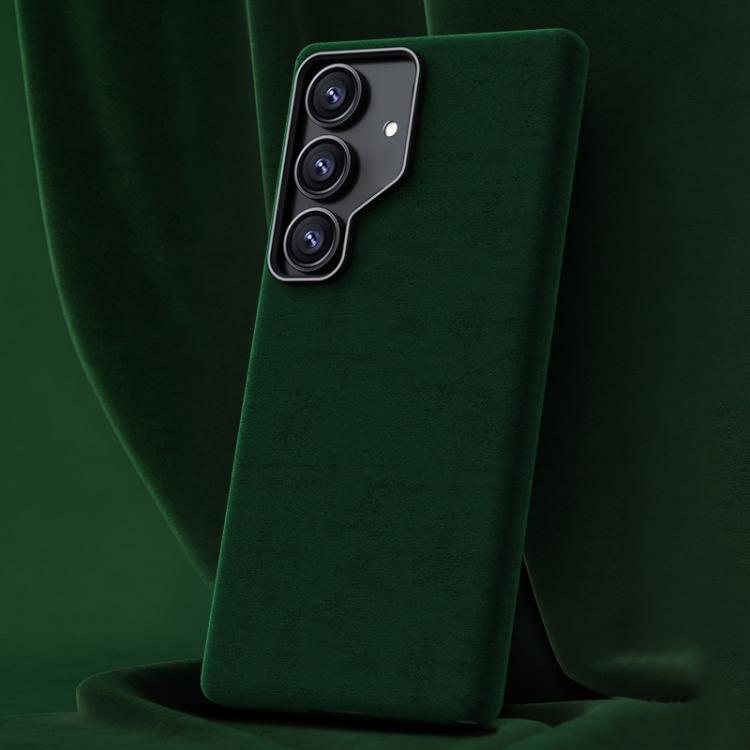 For Samsung Galaxy S26 5G Ottilan Series Full Coverage Magnetic Microfiber Leather PC Phone Case(Dark Green) SUNSKY