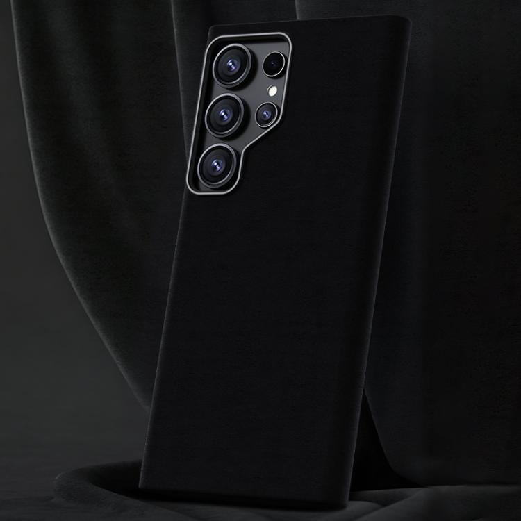 For Samsung Galaxy S26 Ultra 5G Ottilan Series Full Coverage Magnetic Microfiber Leather PC Phone Case(Black) SUNSKY