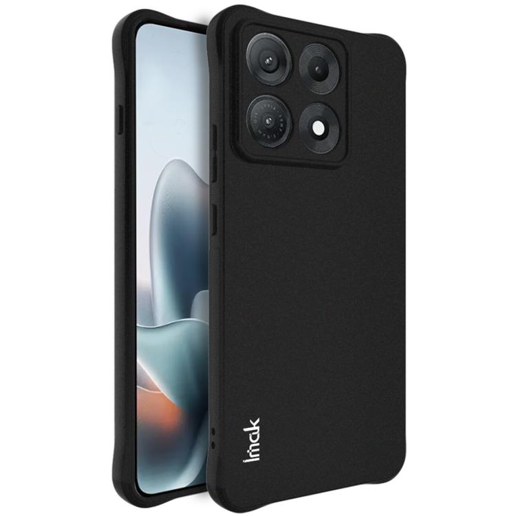 For Motorola Edge 70 Max 5G imak Shockproof Airbag TPU Phone Case(Matte Black)