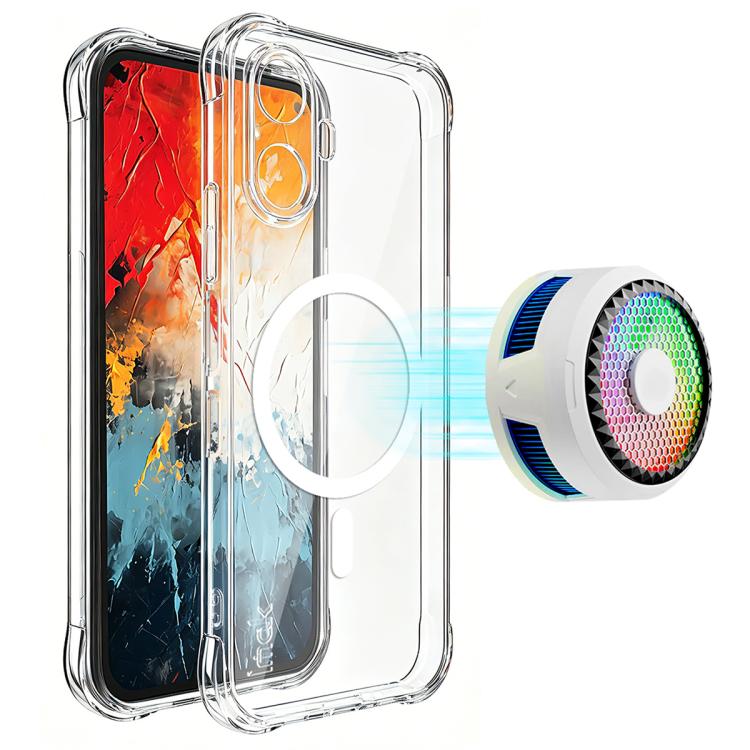 For TCL K70 NxtPaper 5G imak Magnetic Shockproof Airbag TPU Phone Case(Transparent)