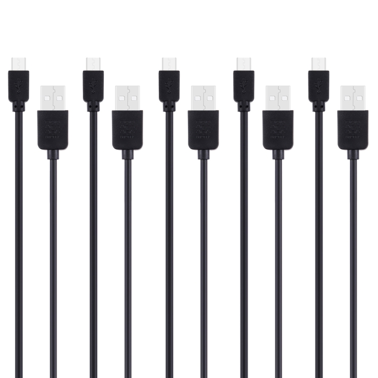 5 PCS HAWEEL 1m High Speed Micro USB to USB Data Sync Charging Cable Kits, For Samsung, Huawei, Xiaomi, LG, HTC and other Smartphones SUNSKY