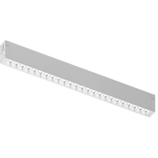 Трековый светильник светодиодный однофазный Denkirs Simple Grill DK8202-WH 220V 18W 4000K, белый