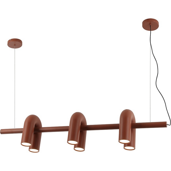 Подвесной светодиодный светильник Kink Light Канти 08465-3A,06 терракотовый