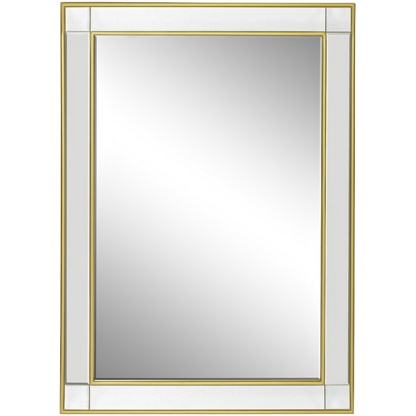 Зеркало прямоугольное отделка цвет золото 74х104 см Garda Decor 19-OA-8172