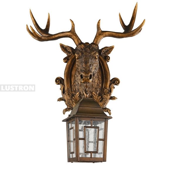 Настенный светильник уличный в виде фонаря в виде оленя IP44 Favourite Hunt 2078-1W