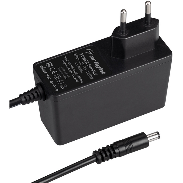 Блок питания ARDV-SP-36-12BW (12V, 3A, 36W) (Arlight, Адаптер) 046054