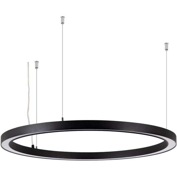 Подвесной светильник SP-CIRCLE-HANG-O3535-D1200-75W Day4000 (RAL9005, 120 deg, 230V) IP40 LED (Arlight, Алюминий) 049371