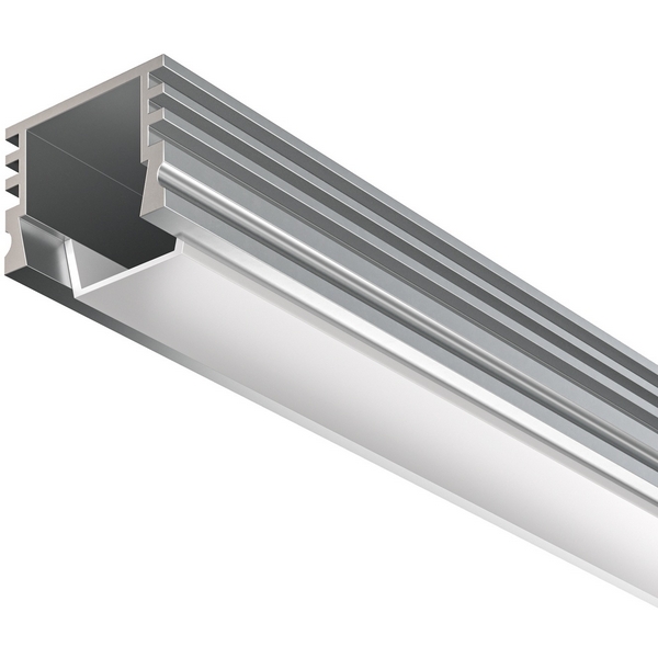 Алюминиевый профиль накладной 16x12 серебро 2 м Maytoni Led Strip 631012
