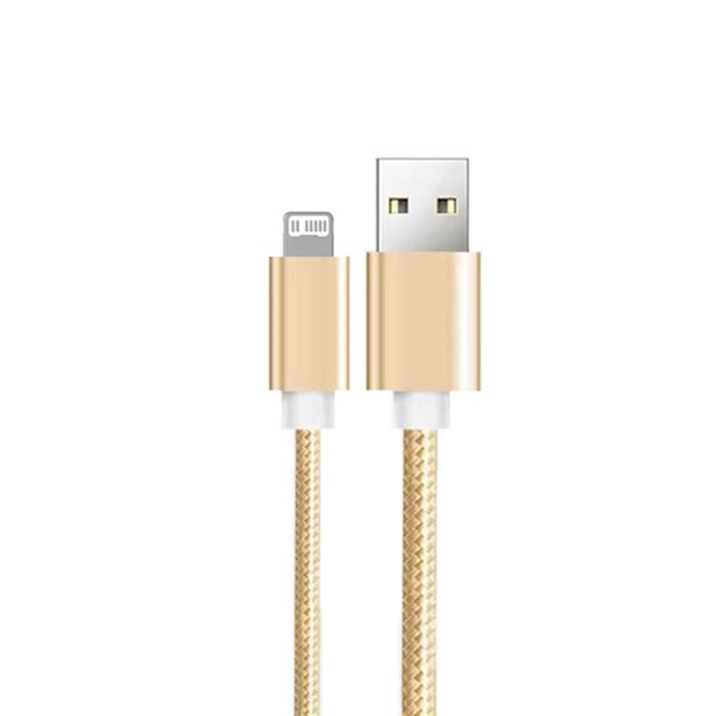 20 см 1 м 2 м 3 м USB-кабель для синхронизации и зарядки с нейлоновой оплеткой для Apple iPhone 13 12 11 XS Max XR 5S SE 6 6S 7 8 Plus iPad 4 Mini 2 Air 1m beige YTO phone case