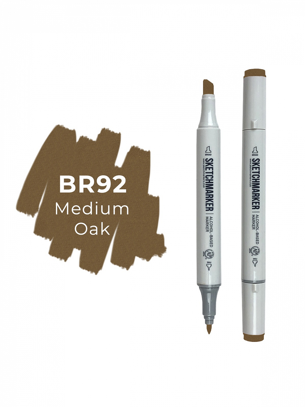 Маркер двухсторонний на спиртовой основе Sketchmarker Цвет Дуб SKM-SM-BR092