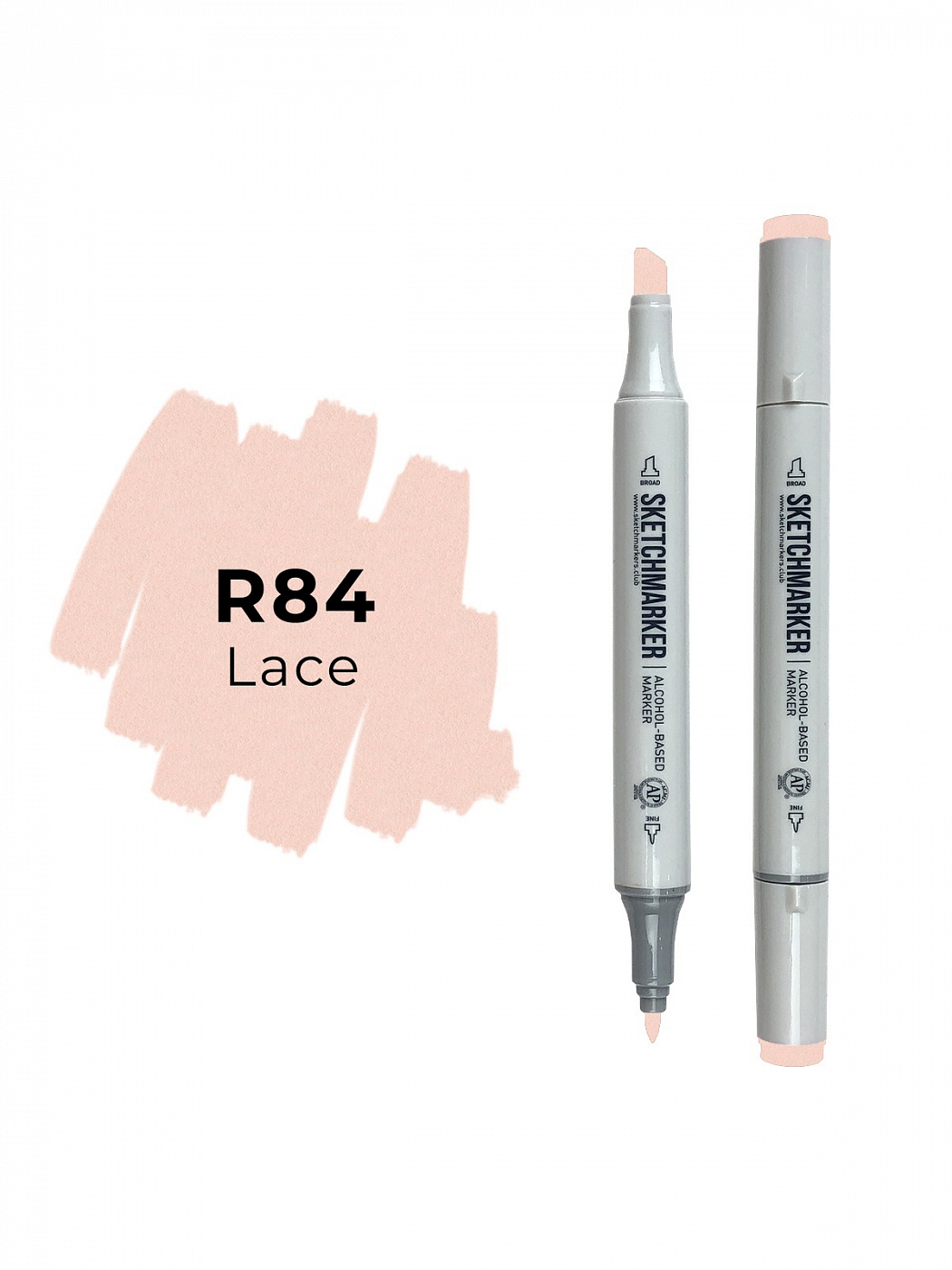 Маркер двухсторонний на спиртовой основе Sketchmarker Цвет Кружева SKM-SM-R83/SM-R084