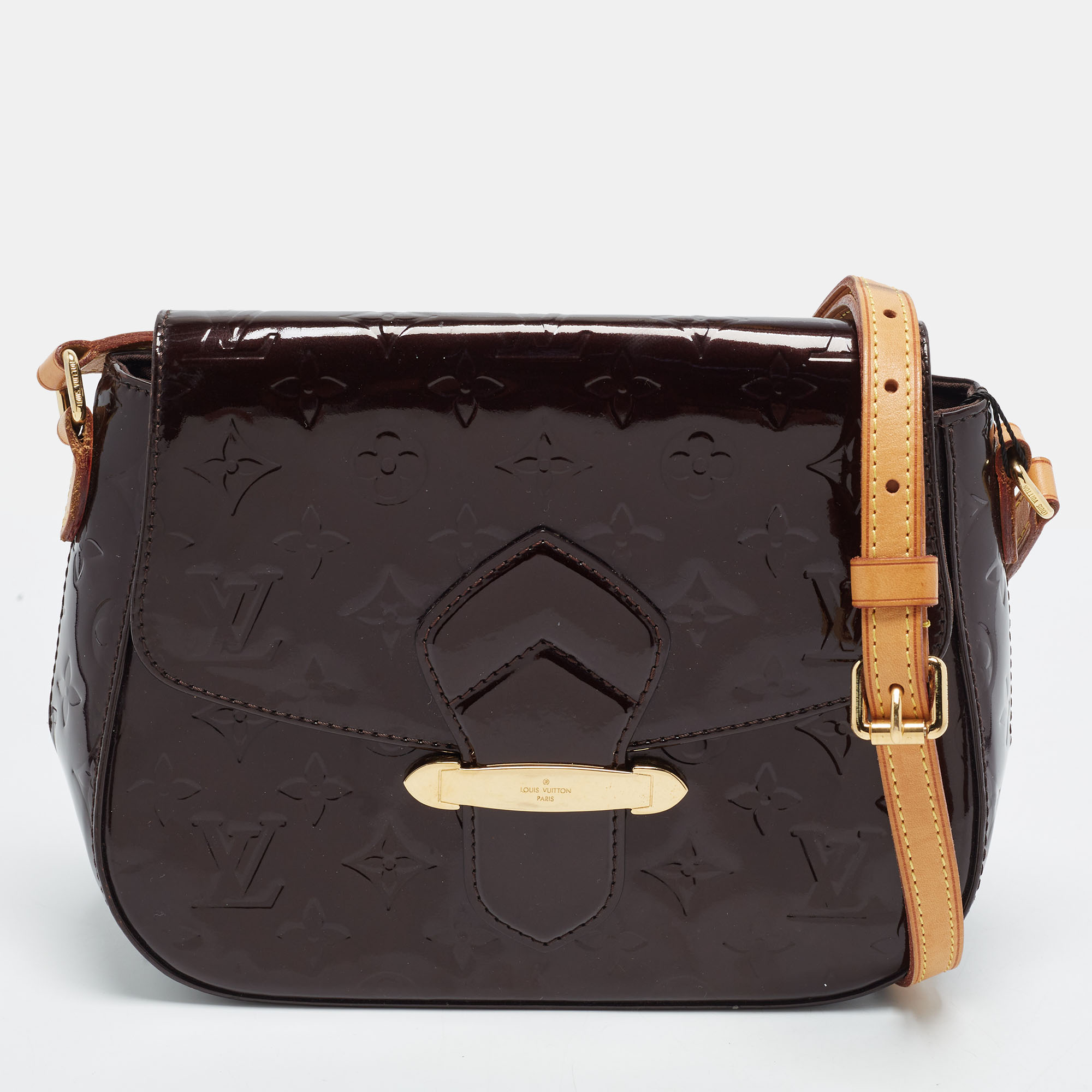 Louis Vuitton Bellflower GM Amarante Monogram Vernis Shoulder Bag