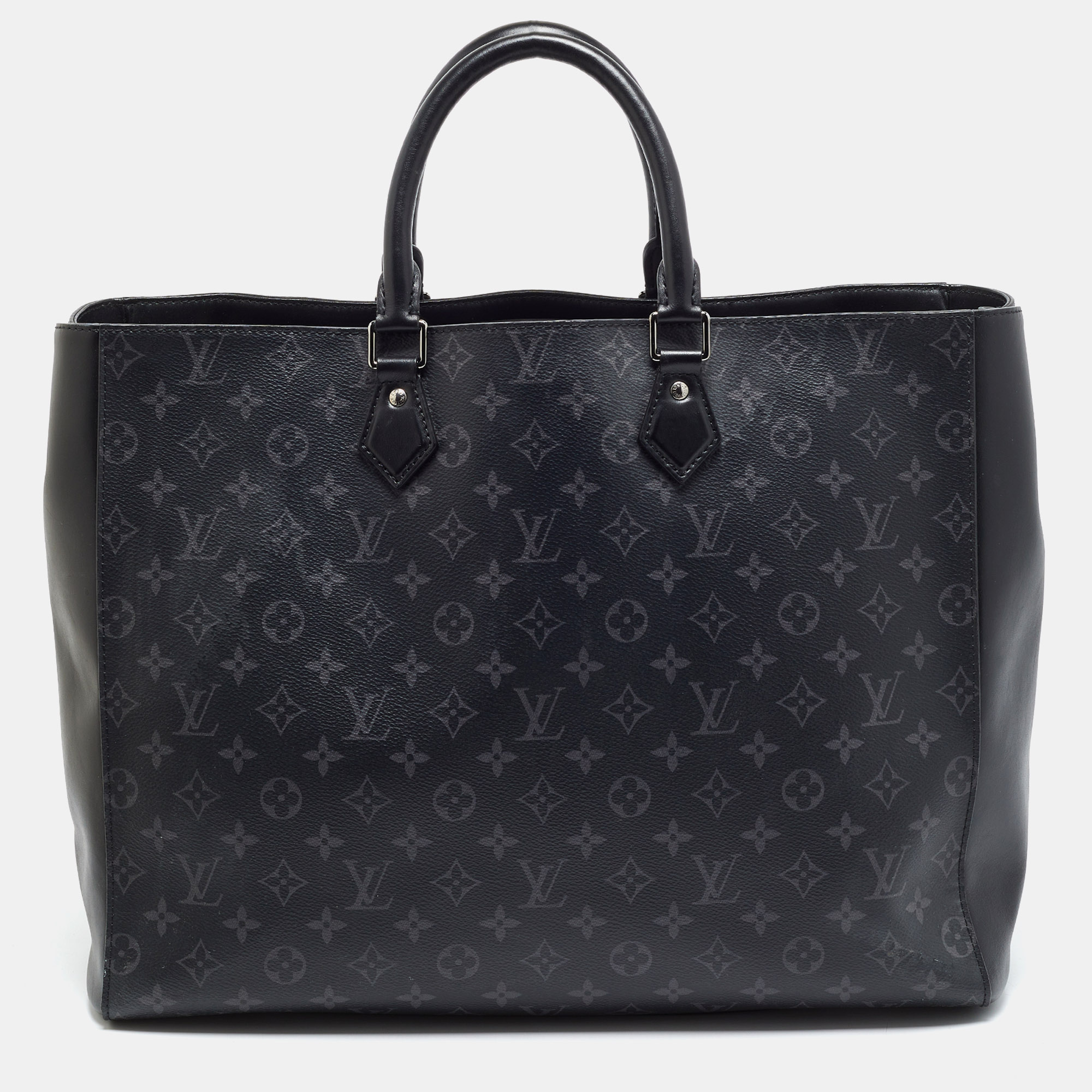 Louis Vuitton Grand Sac Monogram Eclipse Canvas and Leather Tote