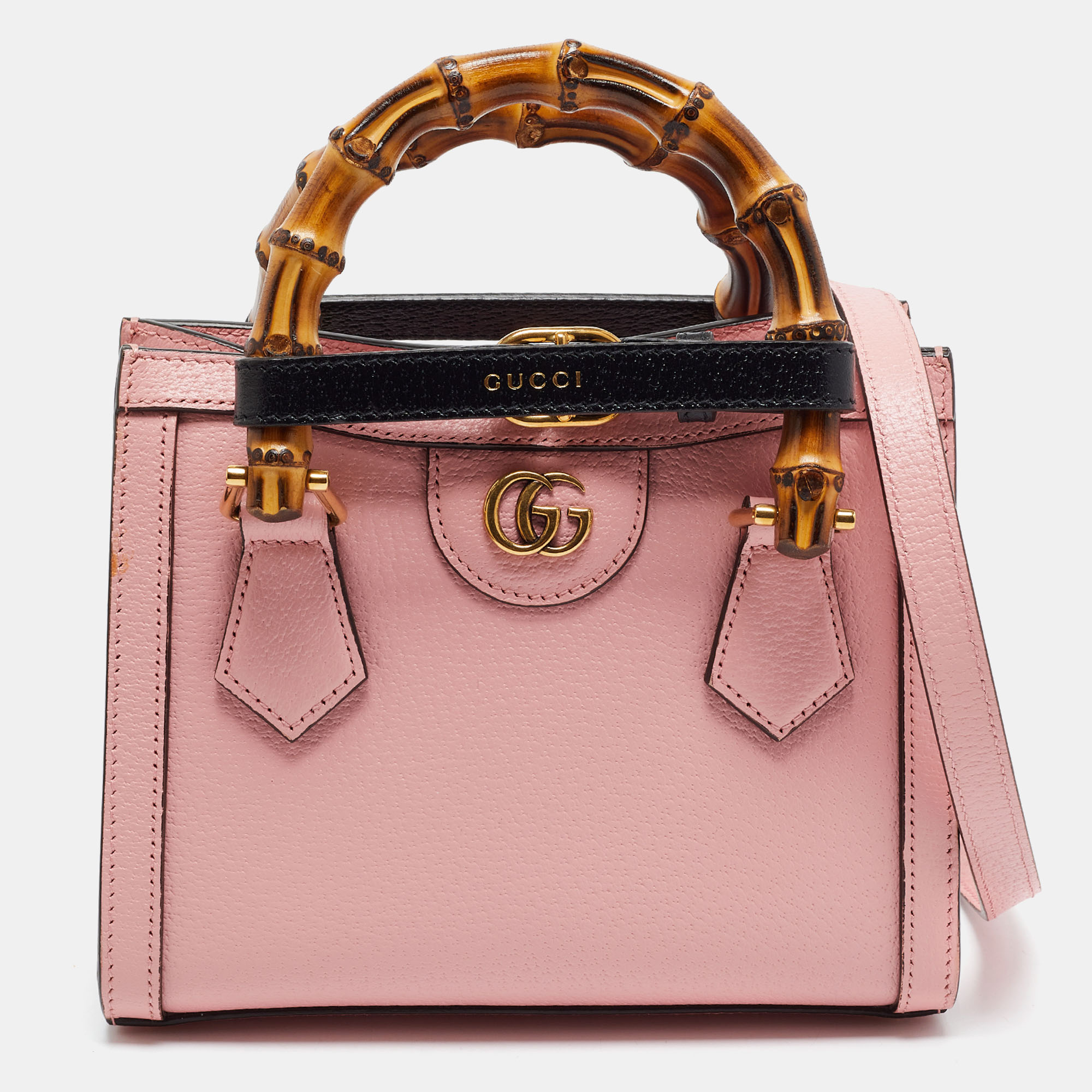Gucci Diana Small Pink Leather Tote