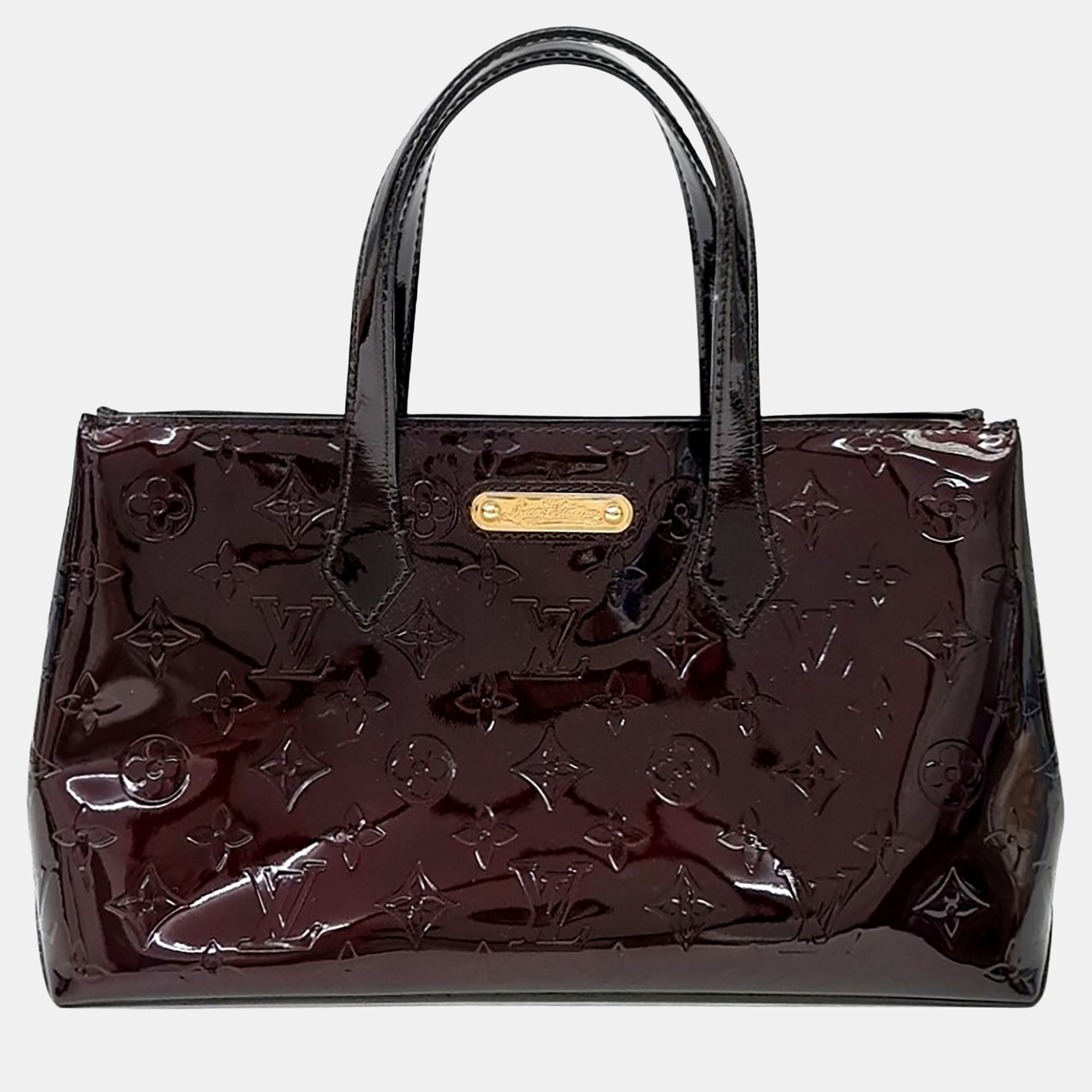 Louis Vuitton Burgundy Patent Leather Wilshire PM
