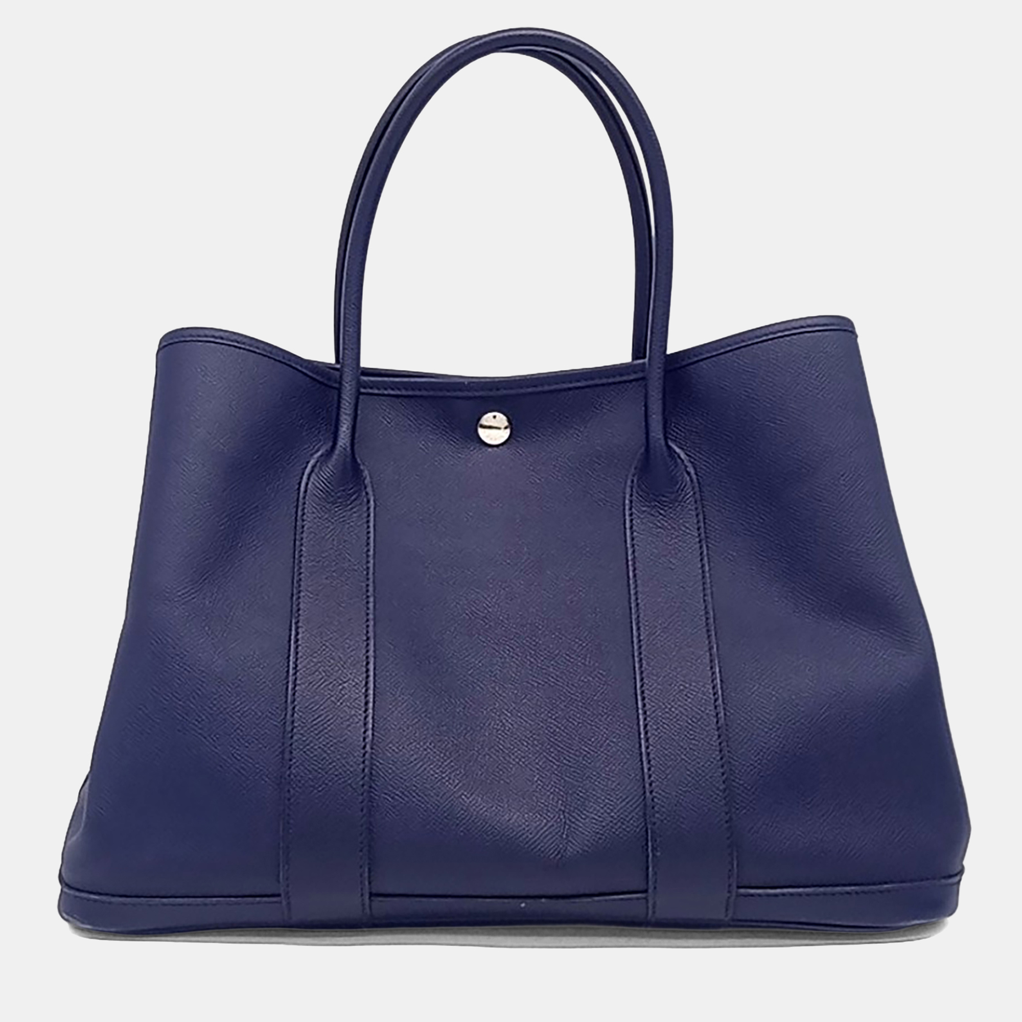 Herm&egrave;s Garden Party 36 Blue Leather Bag (T) Hermes