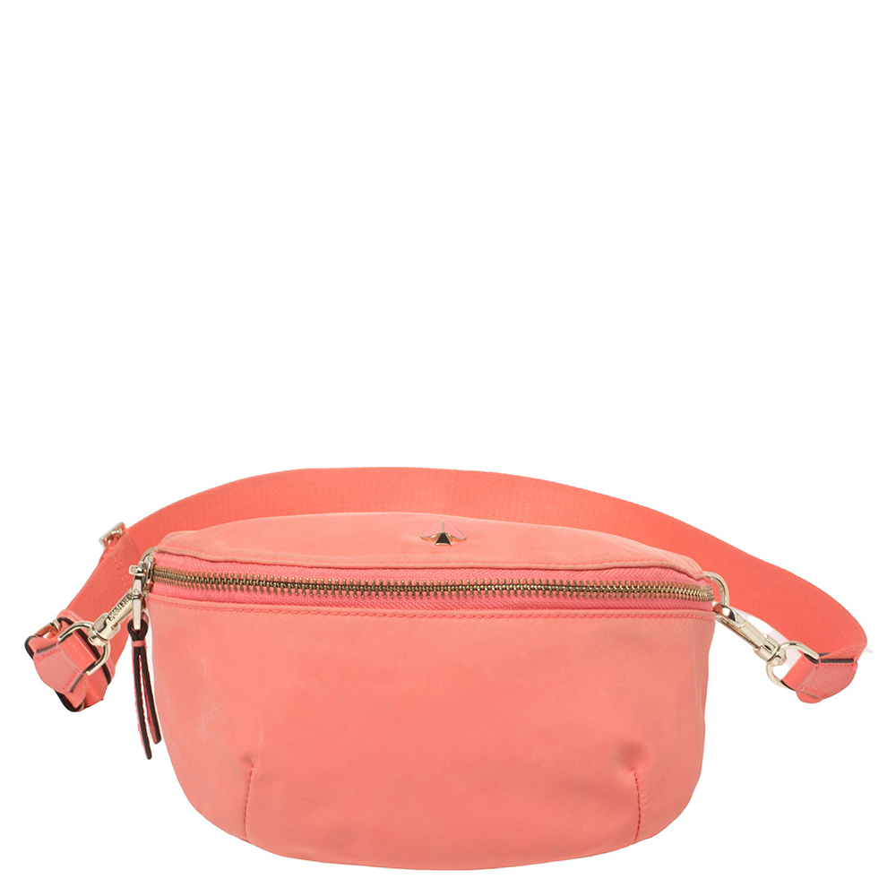 Kate Spade Orange Leather and Nylon Belt Bag