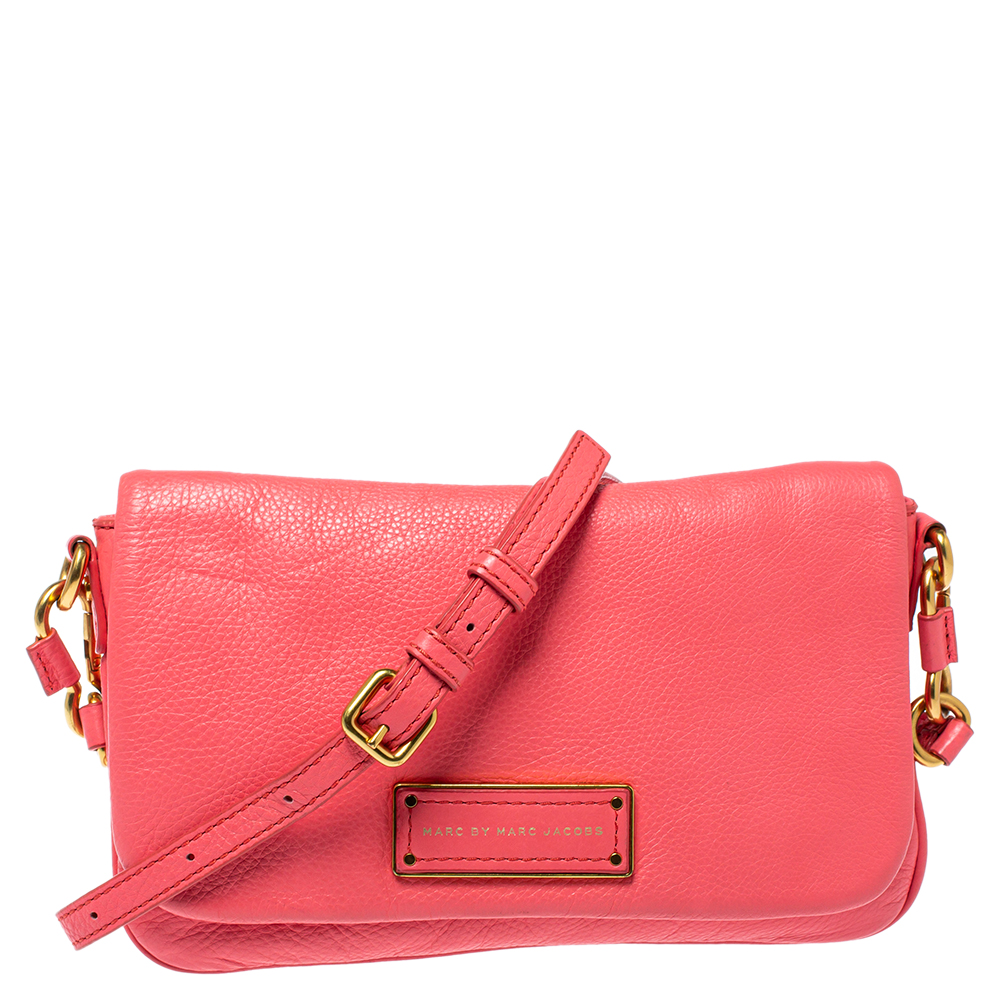 Marc by Marc Jacobs Too Hot to Handle Orange Leather Crossbody Bag